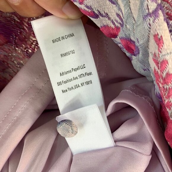 NWT. Aidan Mattox 6 Jacquard Open Back Flare Dress. - Picture 10 of 16